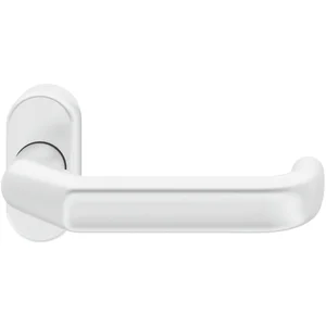 FSB Rahmentürdrücker 06 0662 Hochhaltefeder B ovale Rosette Alu weiß