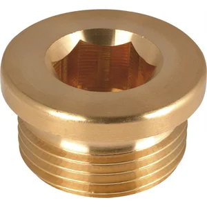 DIN908 G 3/4" Messing blank Verschlussschraube zylindrisches Rohrgewinde