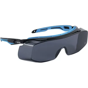 BOLLÉ Schutzbrille Tryon OTG Sichtscheibe Rauchglas, Rahmen Schwarz/Blau