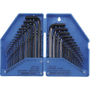 BGS Sechskant-Stiftschlüssel-Satz Metrisch/Zoll 30-teilig