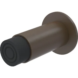 KWS Wandtürpuffer 2064 gefederter Puffer, Länge 80 mm, Alu dunkelbraun eloxiert