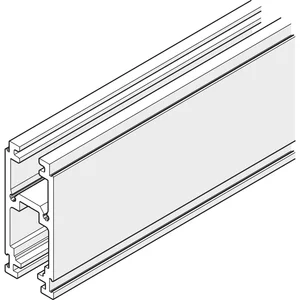 Laufschiene HAWA-Frontslide 60/A und 60/matic, auf Maß geschnitten, silber elox.