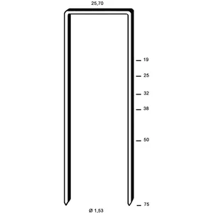 ALSAFIX Klammern Type WD 50 mm aus Stahldraht verzinkt (3200 Stück)