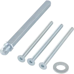 GRUNDMANN SH-Befestigungsset, Wechselstift u. Schrauben,TS 40-44,Stahl verzinkt