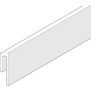 Führungsschiene HAWA Frontslide, auf Maß geschnitten , silber eloxiert