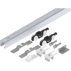 HELM 53 Beschlagset Wand Holz 50 kg Laufschiene L=1700 mm silber