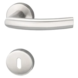 MARCHESI Drückergarnitur RIGA - auf Rosette BB, 38 - 45, Edelstahl matt