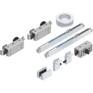 HELM GT-L 50 Beschlagset Glas 8-10 mm ohne Laufschiene 50 kg silber eloxiert