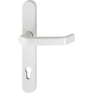 Schmalschild - Halbgarnitur LIVERPOOL - (Innen) PZ92, 8x50, weiß RAL 9016