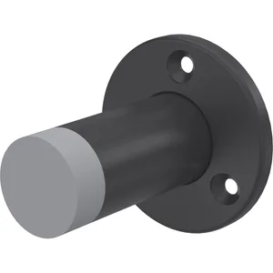 KWS Wandtürpuffer 2010 ø 55 mm, Höhe 80 mm, Stahl schwarz lackiert