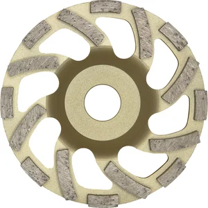 DIEWE Diamant Trockenschleifteller New Fan Cup Gold 125 x 22 x 22.23 mm