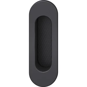 FSB Schiebetürmuschel 42 4215 oval 35 x 105 mm, Aluminium schwarz matt