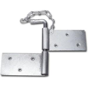 Bauhüttenscharnier 80 mm, Stahl blank