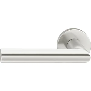 FSB Haustürhalbgarnitur 70 1076 links, runde Rosette, Aluminium silber eloxiert