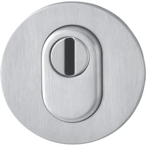 HOPPE Zylinderrosette flach rund-PZ mit KZS, 65-75, Edelstahl