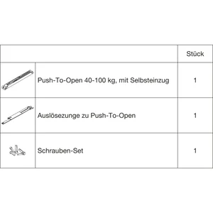 HAWA Porta 100/HMT-Pocket Acoustics Push-To-Open Dämpfung Selbsteinzug 100 kg