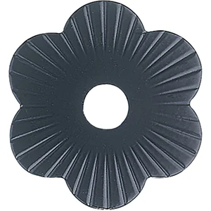 Zierrosette (Pfettenscheibe) ø 80x4 mm, Bohr-ø 13 mm, schwarz pulverbesch. (B)
