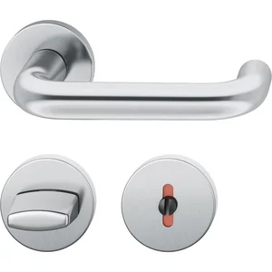 FSB Drückergarnitur 12 1070 ASL auf Rosette WC, Edelstahl matt