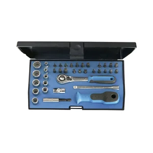 GEDORE Steckschlüssel-Satz D20KMU 1/4"vierkant mit Umschaltknarre 37-teilig