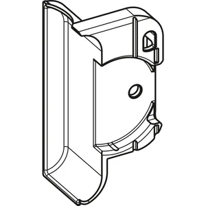 ROTO NX Fräsabdeckung Axerlager T Holz 5/18-13 Zinkdruckguss silber links