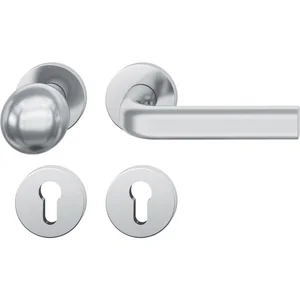 FSB Wechselgarnitur 12 1242 ASL auf Rosette PZ, Edelstahl matt