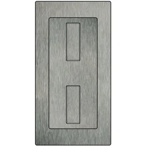 Einlassmuschel Silent Stop WC, 94 x 179 mm, Edelstahl geschliffen