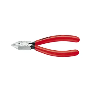 KNIPEX Seitenschneider für Elektromechaniker 7681, KS-Griff, schwarz pol. 125 mm