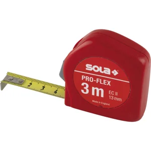 SOLA Rollbandmaß Pro-Flex 3 m EG-Prüfzeichen Genauigkeit II