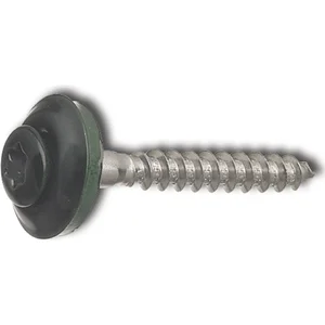 Spenglerschraube 4.5x 35 TX20 Edelstahl A2 Kopf beschichtet RAL6005 moosgrün