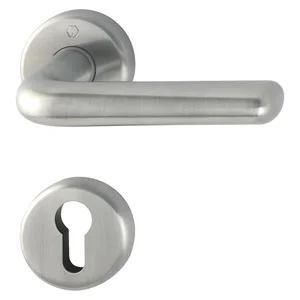 HOPPE Drückergarnitur HELSINGBORG - auf Rosette PZ, 37 - 42, Edelstahl matt