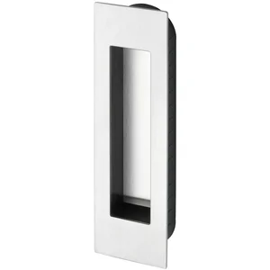 MARCHESI Schiebetürmuschel eckig 155 x 45 x 2 mm, Edelstahl matt