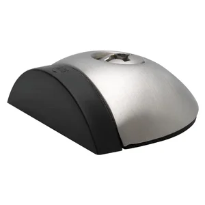 Bodentürpuffer - Bodenpl. ø 57 mm, Anschlagh. 17 mm, Edelstahl matt