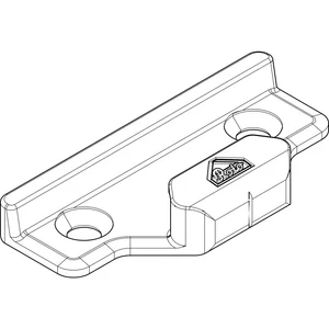 ROTO NT/NX Schließstück Holz Eurofalz 24 mm 13V Zink