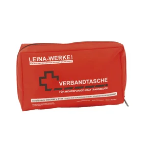 LEINA KFZ-Verbandtasche ÖNORM V 5101 Größe 240 x 60 x 140 mm rot