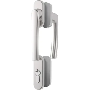 ROTO Balkontürgriffgarnitur ROTOLINE niedrig, Aluminium silber eloxiert