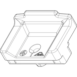 ROTO NT/NX Mittelschließer verdeckt K/A/P Flügelteil Nr. 14 grau (331485)