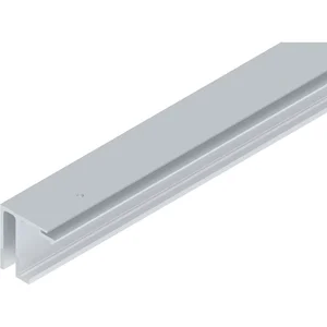 HELM GT-S 150 Laufschiene mit Seitenteil Deckenmontage auf Maß silber eloxiert