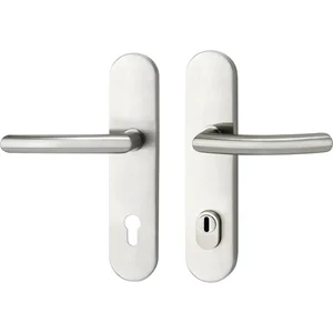 SH-Drückergarnitur ARC -auf Schild PZ92, mit Kzs., Edelstahl, RC3, Höhe 16 mm