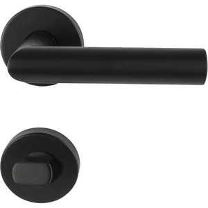 MARCHESI Drückergarnitur GEHRUNG WC, ohne Stütznocken, Edelstahl schwarz matt