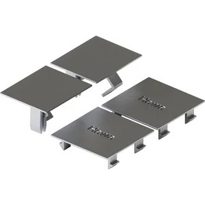 HAWA-Junior 100/B Acoustics Abdeckkappen-Set zu Dichtungsset silber