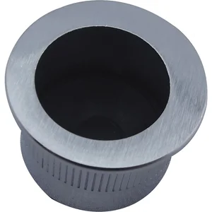 MARCHESI Stirnziehgriff Einlassmaß ø 25 mm, Aluminium verchromt matt