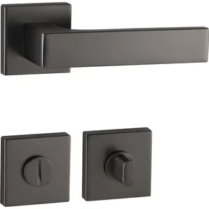 MARCHESI Drückergarnitur BUDAPEST Rosette WC, 38-45 mm, Zamak vernickelt dunkel