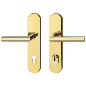 SH-Drückergarnitur GEHRUNG - auf Schild PZ88, TS wahlweise, mit Kzs., PVD