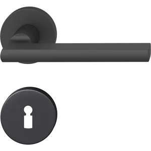 FSB Drückergarnitur 12 1035 ASL auf Rosette BB, schwarz matt