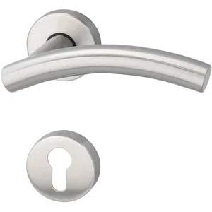 MARCHESI Drückergarnitur MOSKAU - auf Rosette PZ, 38 - 45, Edelstahl matt