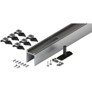 HAWA-Junior 80/100 Pocket Montageset Wandtasche L=2000 mm silber