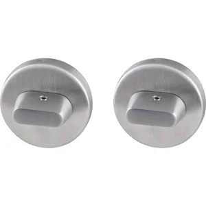 MARCHESI WC-Rosette beiseitig mit Drehknopf, Edelstahl matt