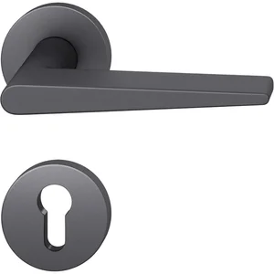 FSB Drückergarnitur 12 1005 ASL auf Rosette PZ, Aluminium schwarz matt