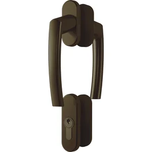 ROTO Balkontürgriffgarnitur ROTOLINE hoch, Aluminium mittelbronze eloxiert