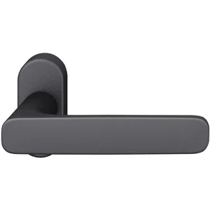 FSB Rahmentürdrücker 09 1289 Hochhaltefeder B ovale Rosette Aluminium schwarz